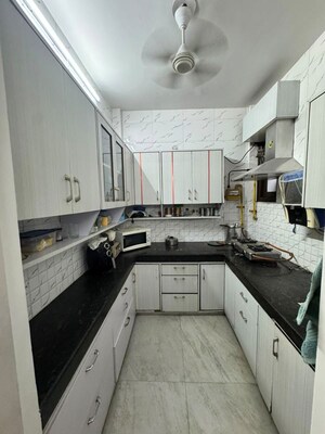 Kitchen in 1 BHK Builder Floor at Lajpat Nagar – for Rent