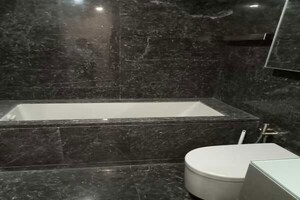 Bathroom in 4 BHK Apartment at Lodha World Crest, Worli – for Sale
