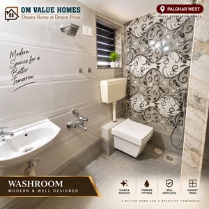 Bathroom in 1 BHK Apartment at Om Fair Township, Dhansar – for Sale