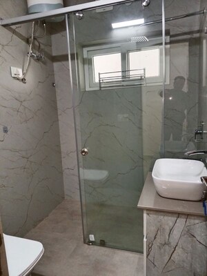 Bathroom in 4 BHK Builder Floor at Greater Kailash I – for Rent