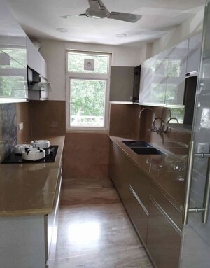 Kitchen in 3 BHK Builder Floor at Rajouri Garden – for Rent