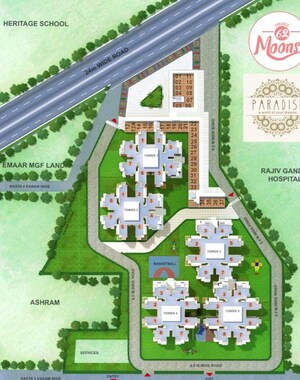 Master Plan in 2 BHK Apartment at Pivotal Paradise, Sector 62 – for Sale