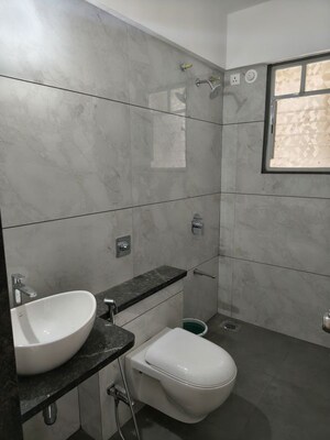 Bathroom in 2 BHK Apartment at 45 Shashwat Heights, Punawale – for Rent