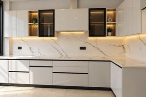 Kitchen in 3 BHK Apartment at M3M Golf Hills, Sector 79 – for Sale