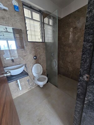 Bathroom in 2 BHK Apartment at Shubh Shagun, Kharadi – for Rent