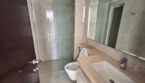 Bathroom in 2 BHK Apartment at Hiranandani Atlantis, Powai – for Rent