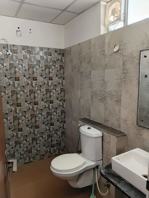 Bathroom in 3 BHK Apartment at Sushma Crescent, Dhakoli – for Rent