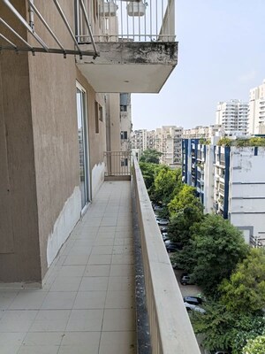 Balcony in 3 BHK Apartment at Sushma Crescent, Dhakoli – for Rent