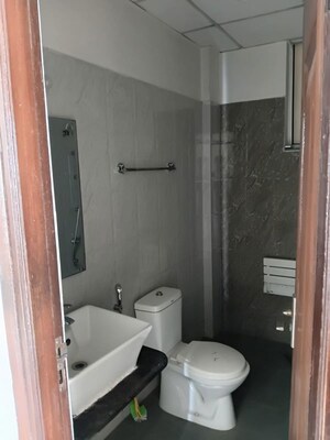 Bathroom in 3 BHK Apartment at Sushma Crescent, Dhakoli – for Rent