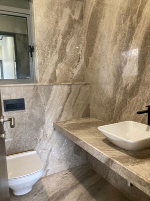 Bathroom in 3 BHK Apartment at Sheth 72 West, Andheri West – for Sale