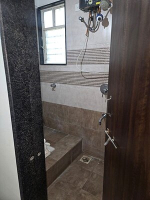 Bathroom in 1 BHK Apartment at GK Jhulelal Towers, Pimple Gurav – for Rent
