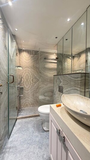Bathroom in 3 BHK Apartment at Hubtown The Premiere, Andheri West – for Rent