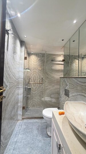 Bathroom in 3 BHK Apartment at Hubtown The Premiere, Andheri West – for Rent