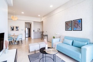Living Room in 3 BHK Apartment at Rustomjee Seasons, Bandra East – for Sale