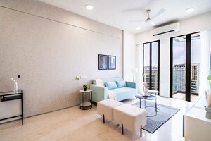 Living Room in 3 BHK Apartment at Rustomjee Seasons, Bandra East – for Sale