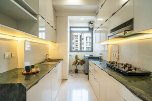 Kitchen in 3 BHK Apartment at Rustomjee Seasons, Bandra East – for Sale