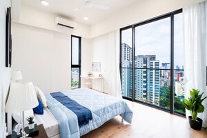 Bedroom in 3 BHK Apartment at Rustomjee Seasons, Bandra East – for Sale