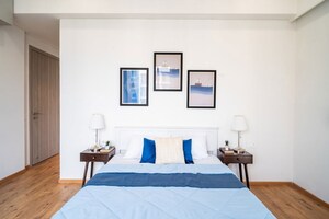 Bedroom in 3 BHK Apartment at Rustomjee Seasons, Bandra East – for Sale