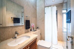 Bathroom in 3 BHK Apartment at Rustomjee Seasons, Bandra East – for Sale