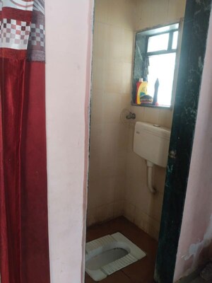 Bathroom in 1 BHK Apartment at Rajaram Sukur Sapphire, Ghodbunder Road – for Rent