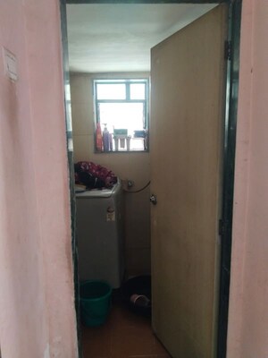 Bathroom in 1 BHK Apartment at Rajaram Sukur Sapphire, Ghodbunder Road – for Rent