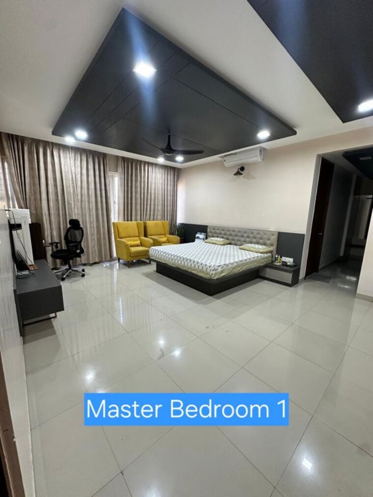 Living Room, marvel-cascada 5 Bedroom 4500 Sq.Ft. Penthouse In Balewadi Pune 10701954