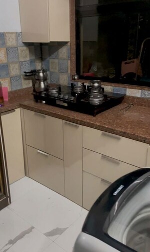 Kitchen in 1 RK Apartment at Everest Gardens CHS, Ghatkopar East – for Rent