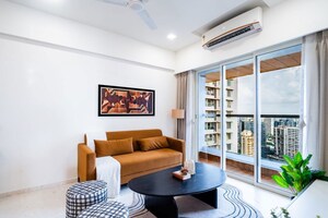 Living Room in 3 BHK Apartment at Ekta Tripolis, Goregaon West – for Sale