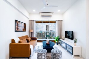 Living Room in 3 BHK Apartment at Ekta Tripolis, Goregaon West – for Sale