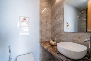 Bathroom in 3 BHK Apartment at Ekta Tripolis, Goregaon West – for Sale