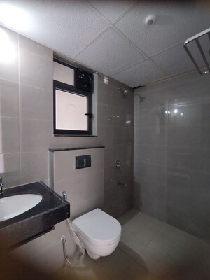 Bathroom in 2 BHK Apartment at Shapoorji Pallonji Sensorium, Hinjewadi – for Rent