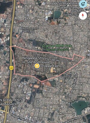  Plot – Map Location View at Lingadeeranhalli - for Sale
