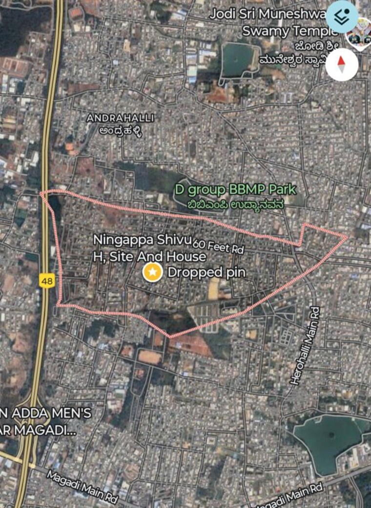 Map Location, lingadeeranhalli  1200 Sq.Ft. Plot In Lingadeeranhalli Bangalore 10702025