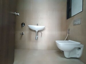 Bathroom in 1 BHK Apartment at Runwal Eirene, Balkum Pada – for Rent