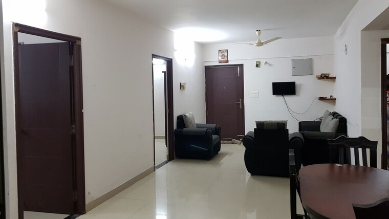 Living Room, ramky-one-kosmos 3 Bedroom 1360 Sq.Ft. Apartment In Gachibowli Hyderabad 10702099