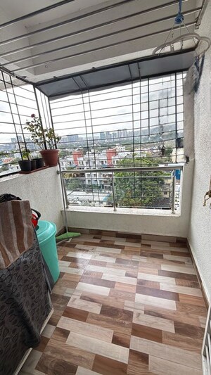 Balcony in 1 BHK Apartment at Ganpat Kute Sonchafa, Nigdi – for Rent
