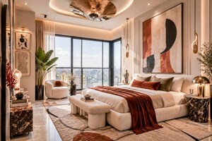 Bedroom in 4 BHK Apartment at Fair Field, Santacruz West – for Sale