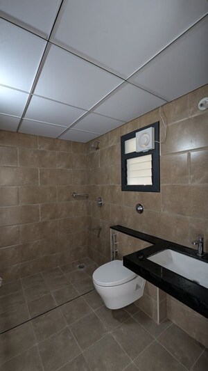 Bathroom in 3 BHK Apartment at Purva Atmosphere, Thanisandra Main Road – for Rent