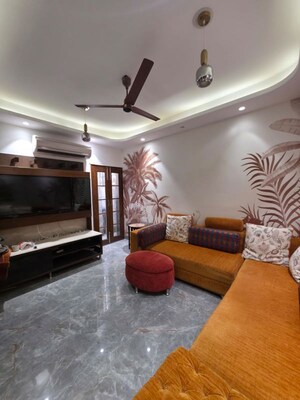 Living Room in 3 BHK Builder Floor at Chittaranjan Park – for Rent