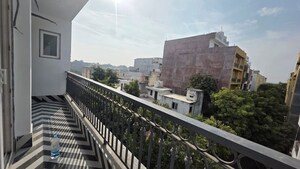 Balcony in 3 BHK Apartment at Freedom Fighters Enclave – for Rent