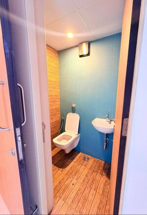 Bathroom in 1 BHK Apartment at Lodha Crown Quality Homes, Majiwada – for Rent
