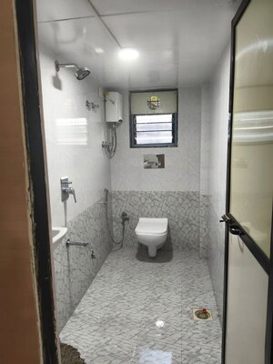 Bathroom in 1 RK Apartment at Samisra CHS, Mulund West – for Rent