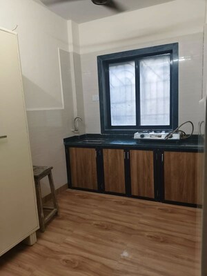 Kitchen in 1 RK Apartment at Samisra CHS, Mulund West – for Rent