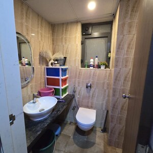 Bathroom in 2 BHK Apartment at Lodha Crown Quality Homes, Majiwada – for Rent