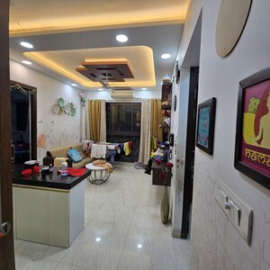 Living Room in 2 BHK Apartment at Lodha Crown Quality Homes, Majiwada – for Rent