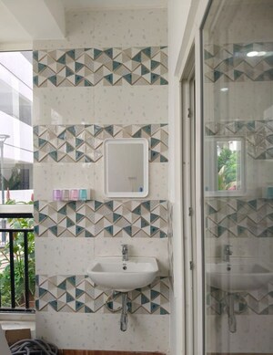 Bathroom in 2.5 BHK Apartment at Fortune Green Homes Sapphire, Tellapur – for Rent