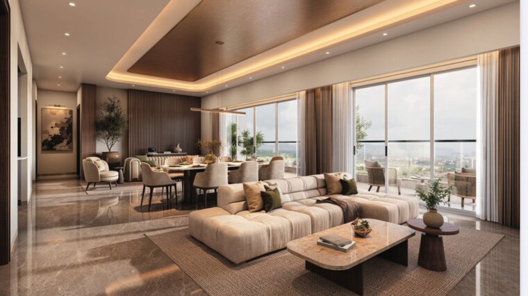 Living Room, cocoa-county 3.5 Bedroom 2292 Sq.Ft. Apartment In Sector 88a Gurgaon 10702444