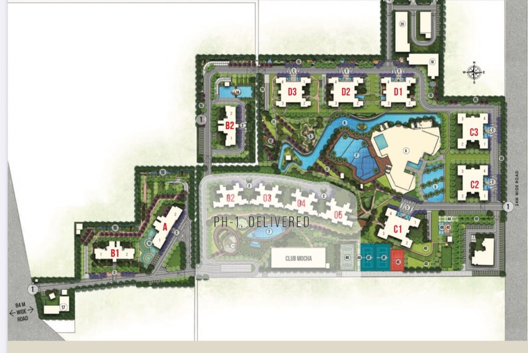 Master Plan, cocoa-county 3.5 Bedroom 2292 Sq.Ft. Apartment In Sector 88a Gurgaon 10702444
