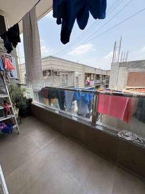 Balcony in 3 BHK Builder Floor at Rajpur Khurd Extension – for Sale