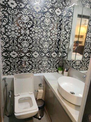 Bathroom in 2 BHK Apartment at Khar West – for Rent